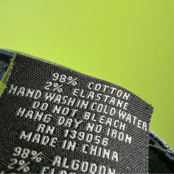 Grace In LA Skinny Slouch Jeans Blue Patchwork Mid Rise Boho size 27 - Picture 5 of 5